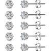 Wssxc 6 Pairs Hypoallergenic Stud Earrings Set – Buy Online at AbmarketX