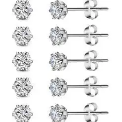 Wssxc 6 Pairs Hypoallergenic Stud Earrings Set – Buy Online at AbmarketX