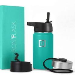 IRON °FLASK 18 oz Stainless Steel Water Bottle – Midnight Black – Buy Online at AbmarketX