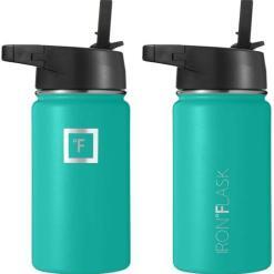 IRON °FLASK 18 oz Stainless Steel Water Bottle – Midnight Black – Buy Online at AbmarketX