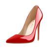 Onlymaker Women’s Pointed Toe Stiletto High Heels – Red – Buy Online at AbmarketX