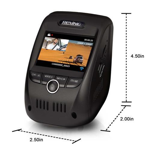 Rexing V1P Pro Dual 1080p Dash Cam with Wi-Fi & GPS - Image 10