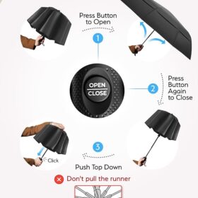 TUMELLA Windproof Travel Umbrella - Image 3