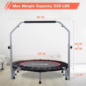 BCAN 40/48″ Foldable Mini Trampoline – Buy Online at AbmarketX