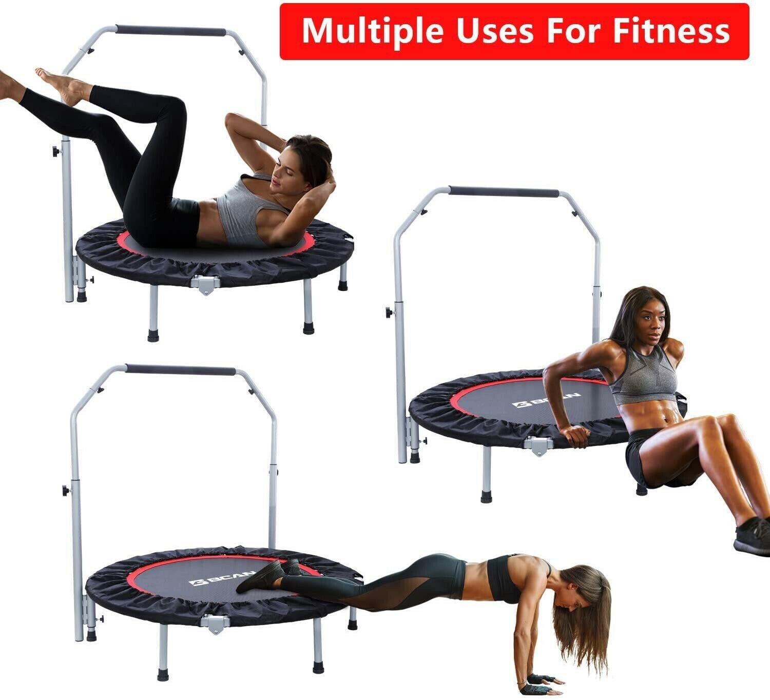 BCAN 40/48″ Foldable Mini Trampoline – Buy Online at AbmarketX