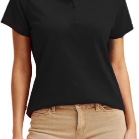Decrum Women’s Ribbed Pique Polo Shirt – Buy Online at AbmarketX