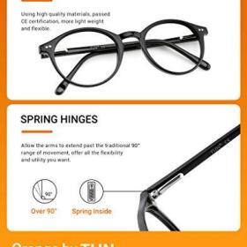 TIJN Blue Light Blocking Glasses – Unisex Vintage Round Frame – Buy Online at AbmarketX