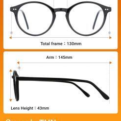 TIJN Blue Light Blocking Glasses – Unisex Vintage Round Frame – Buy Online at AbmarketX