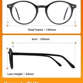 TIJN Blue Light Blocking Glasses – Unisex Vintage Round Frame – Buy Online at AbmarketX