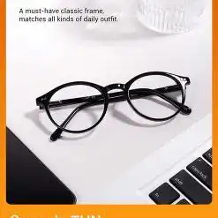 TIJN Blue Light Blocking Glasses – Unisex Vintage Round Frame – Buy Online at AbmarketX