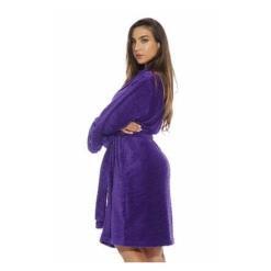 Just Love Women’s Velour Chevron Kimono Bathrobe – Purple – Buy Online at AbmarketX