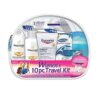 Deluxe 10‑Piece TSA-Approved Travel Kit