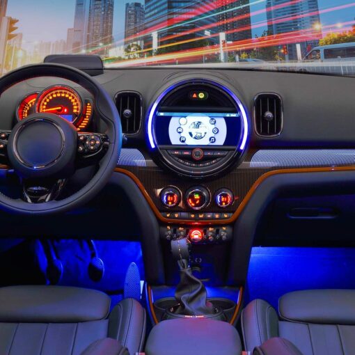 Nilight 48 LEDs DC 5V Multicolor Music Car Strip Light Kit - Image 4