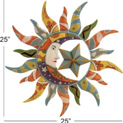 Deco 79 Metal Sun Wall Sculpture – Buy Online at AbmarketX