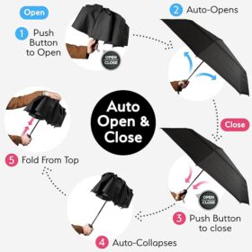 TUMELLA Windproof Travel Umbrella – Buy Online at AbmarketX