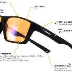 HORUS X-Blue Light Blocker Glasses For Gaming – Buy Online at AbmarketX