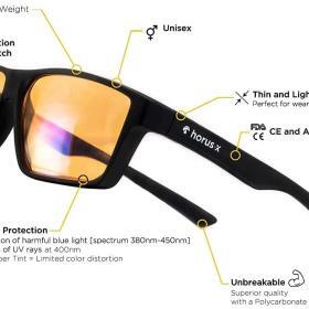 HORUS X-Blue Light Blocker Glasses For Gaming – Buy Online at AbmarketX