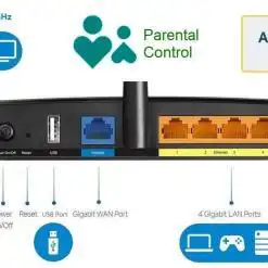 TP‑Link Archer A7 AC1750 Dual‑Band Gigabit Wi‑Fi 5 Router – Buy Online at AbmarketX