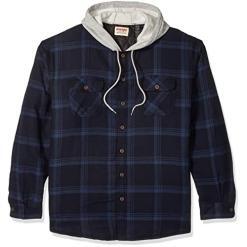 Wrangler Authentics quilted flannel jacket with hood – Buy Online at AbmarketX