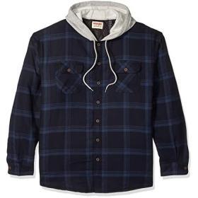 Wrangler Authentics quilted flannel jacket with hood – Buy Online at AbmarketX