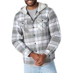 Wrangler Authentics quilted flannel jacket with hood – Buy Online at AbmarketX