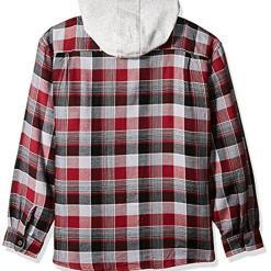Wrangler Authentics quilted flannel jacket with hood – Buy Online at AbmarketX
