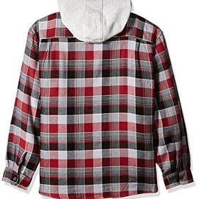 Wrangler Authentics quilted flannel jacket with hood – Buy Online at AbmarketX