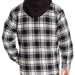 Wrangler Authentics quilted flannel jacket with hood – Buy Online at AbmarketX