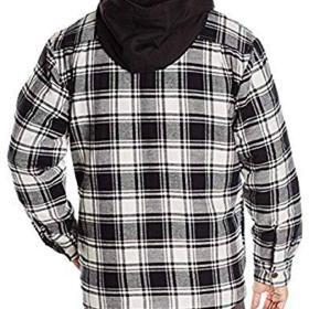 Wrangler Authentics quilted flannel jacket with hood – Buy Online at AbmarketX