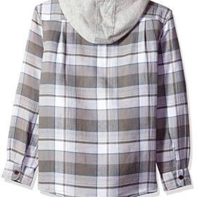 Wrangler Authentics quilted flannel jacket with hood – Buy Online at AbmarketX