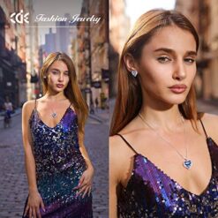 CDE Angel Wing Heart Necklace & Earrings Set – Buy Online at AbmarketX