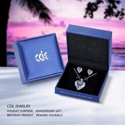CDE Angel Wing Heart Necklace & Earrings Set – Buy Online at AbmarketX