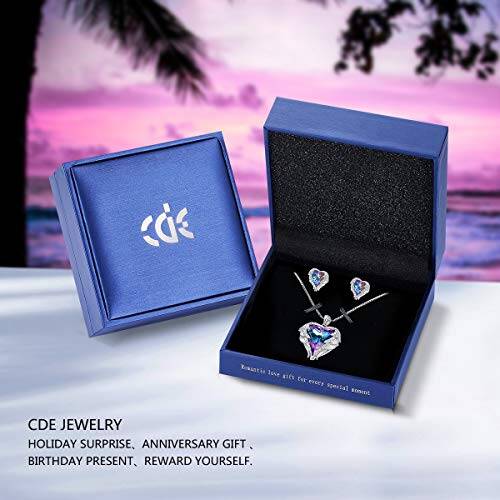 CDE Angel Wing Heart Necklace & Earrings Set – Buy Online at AbmarketX