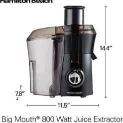 Hamilton Beach Big Mouth 3″ Feed‑Chute Centrifugal Juicer  – Buy Online at AbmarketX