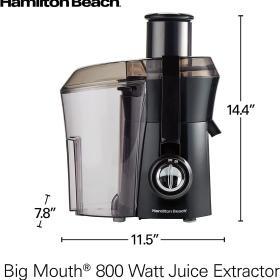 Hamilton Beach Big Mouth 3″ Feed‑Chute Centrifugal Juicer  – Buy Online at AbmarketX