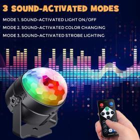 Luditek Sound Activated Party Lights with Remote DJ Lighting – Buy Online at AbmarketX