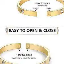 Cutepul Love Bracelet | Stainless Steel friendship Bracelet Bangle – Buy Online at AbmarketX