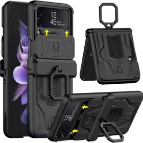 DOOTOO for Samsung Galaxy Z Flip 4 Case with Ring Holder – Buy Online at AbmarketX