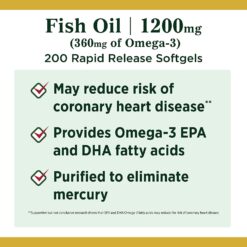 Nature’s Bounty Fish Oil Omega 3 Supplements – Buy Online at AbmarketX