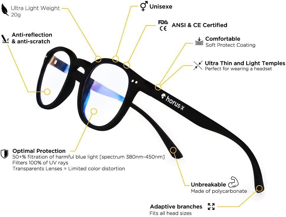 HORUS X -Blue Light Blocking Glasses For Screens – Buy Online at AbmarketX