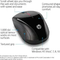 HP X3000 G3 Wireless Mouse – Black – Buy Online at AbmarketX