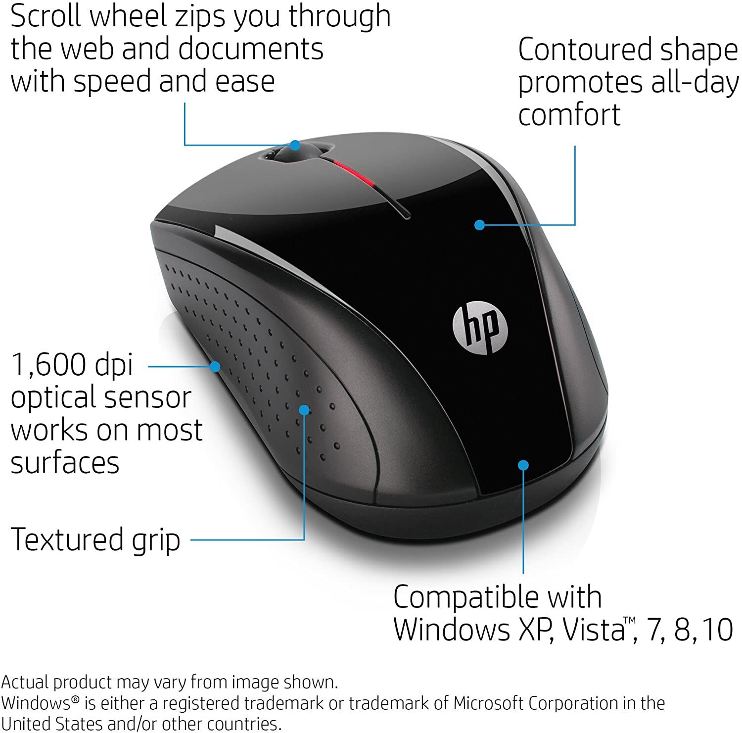 HP X3000 G3 Wireless Mouse – Black – Buy Online at AbmarketX