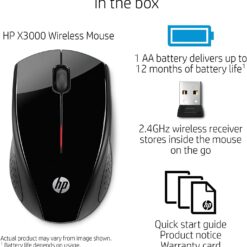 HP X3000 G3 Wireless Mouse – Black – Buy Online at AbmarketX