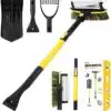 GEJRIO 5‑in‑1 Extendable Snow Brush & Ice Scraper – Buy Online at AbmarketX