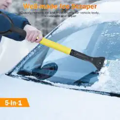GEJRIO 5‑in‑1 Extendable Snow Brush & Ice Scraper – Buy Online at AbmarketX
