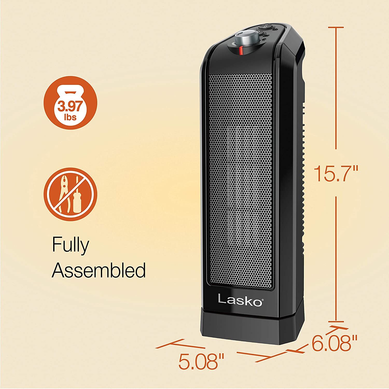 Lasko CT16450 1500 W Oscillating Ceramic Space Heater – Buy Online at AbmarketX