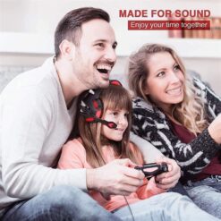 Alternative view of OJOINK Gaming Headset with Microphone (Red)