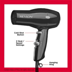 REVLON Travel Hair Dryer | Salon-Style Blowouts Design – Buy Online at AbmarketX