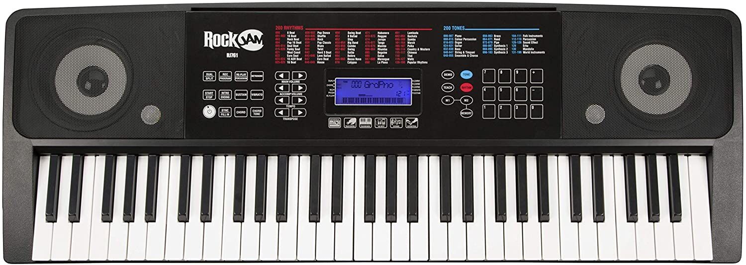 RockJam 61‑Key Touch Display Keyboard Piano Kit - Image 3