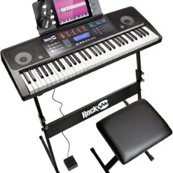 RockJam 61‑Key Touch Display Keyboard Piano Kit – Buy Online at AbmarketX